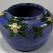 Art Deco Bunchberries Raku Vase RV 401
