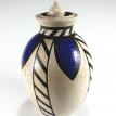 Arts and Crafts Inspired Covered Raku Jar
