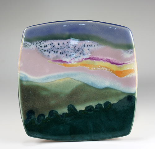 Implied Landscape Evening Sky Plate IL 444