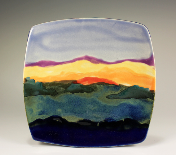 Implied Landscape Sunset Plate  IL 403
