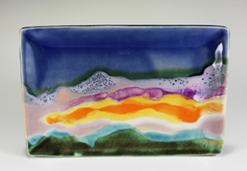 Sunset Sky Landscape Platter